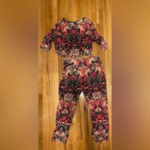 Sam & Lavi matching crop top and cropped pant set